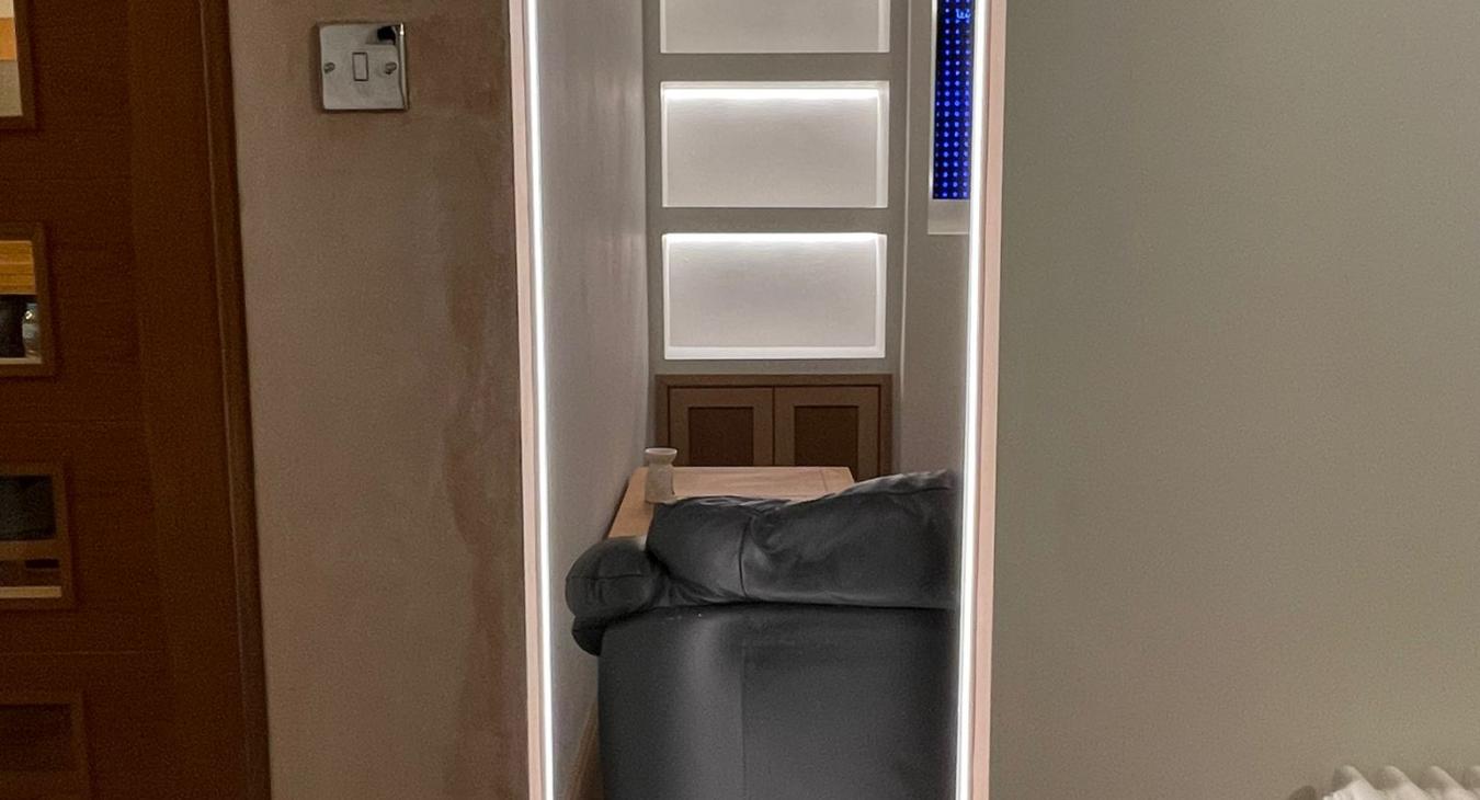 Recessed LED strip lighting